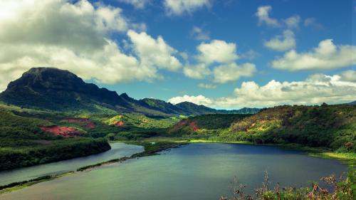 Menehune Fishpond, Kauai, Hawaii.