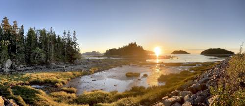 Caught this magnificent sunset during our vacation at the Parc National Du Bic, QC, Canada.