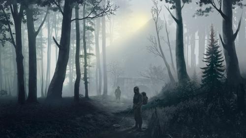 Stalkers in a post-apocalyptic forest