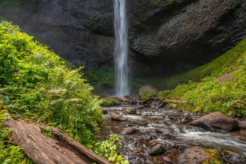 From the bottom of Latourell Falls, Oregon