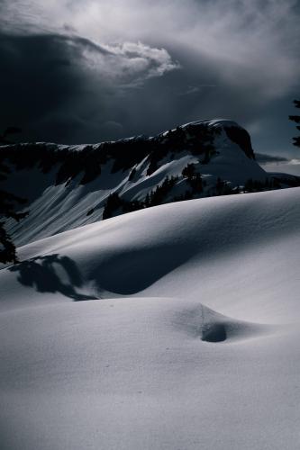 Avoiding a storm in the Mt Baker Wilderness, WA