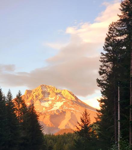 Mount Hood, OR at sunset