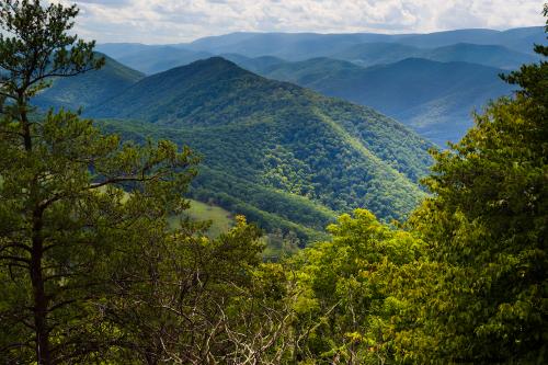 Verdant mountains of West Virginia, USA