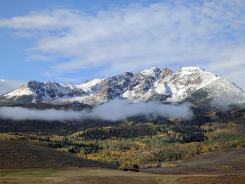 First snow of 22/23 near Heeney, Colorado