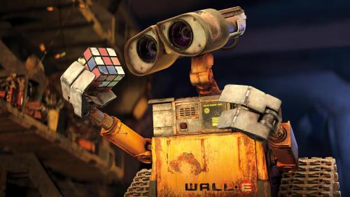 Wall-E and his Rubik's Cube