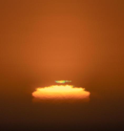 Legendary Green Flash from the South Pole