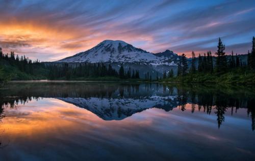 Mount Rainier and her reflection