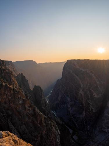 Sunset at Black Canyon of the Gunnison, CO