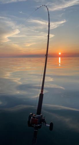 Lake Michigan, Salmon Fishing. Taken last summer on a beautiful evening.