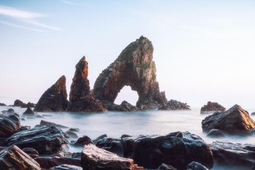 Crohy Head sea arch, Donegal, Ireland