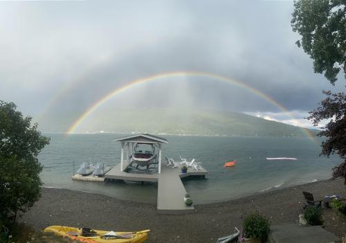 Double rainbow over Keuka Lake, NY