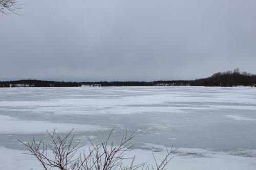 A very frozen Lake on the Mountain, Prince Edward County, Ontario