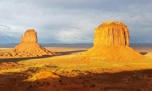 Golden hour at Monument Valley, Arizona