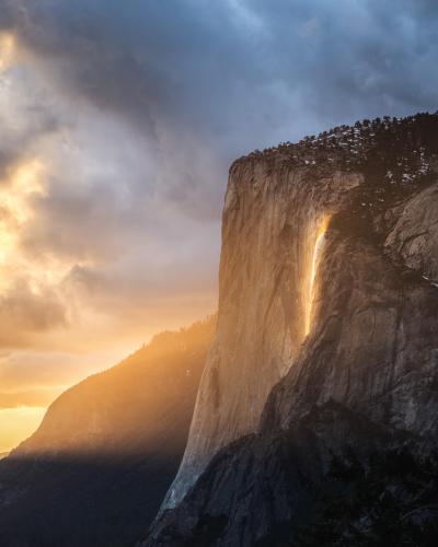 This year’s firefall at Yosemite National Park