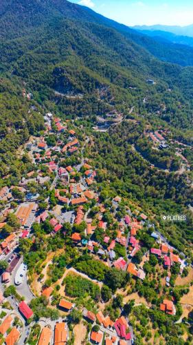 The village of Platres, built in the heart of the Troodos forest, Cyprus