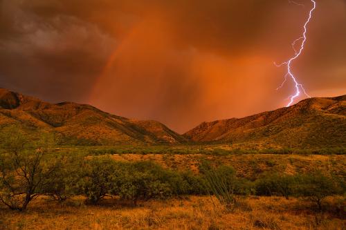 Summer Lightning in southern Arizona