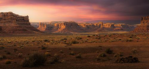 A surreal sunset in Southeast Utah.