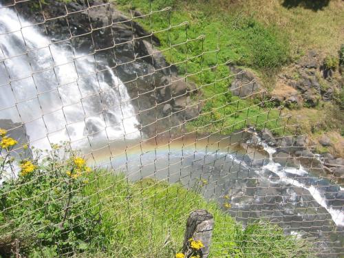 Waterfall and rainbow, Puebla Mexico