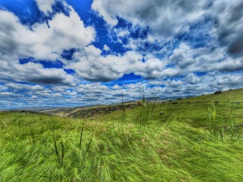 The big sky and beautiful foothills of Boise Idaho