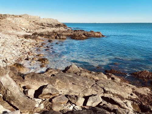 Cold, clear cliff walk, Newport, RI