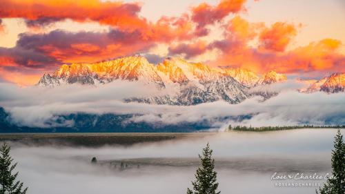 Happy Earth Day from a husband and wife photography team! Sunrise at Grand Teton National Park