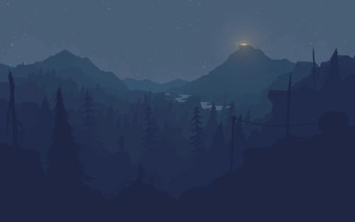 Firewatch at night