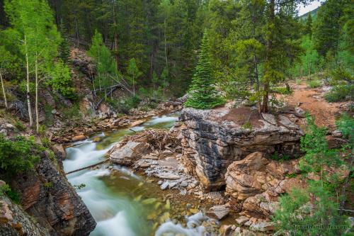 A creek in the Rocky Mtns USA