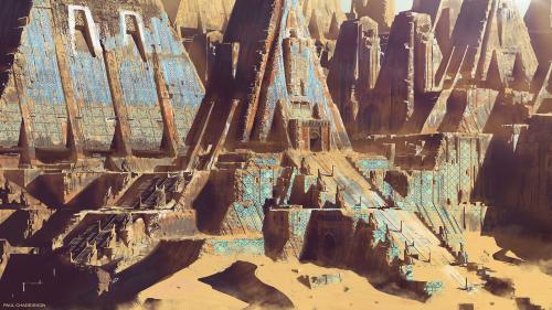 Desert Ruins by Paul Chadeisson