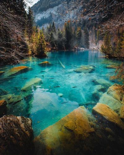 Lake Blausee, Switzerland