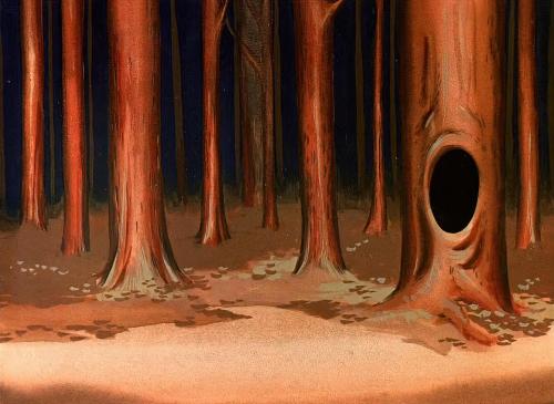 I A.I. Upscaled a painting by Maurice Noble from a screen grab from the Looney Tunes short "Book Revue"