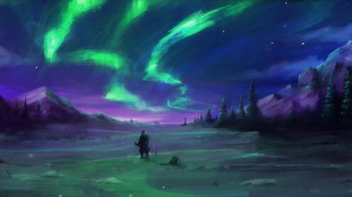 Aurora Borealis Sky