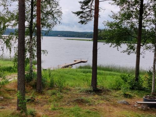 Keihäsjärvi in from the terrace of our family cottage in Finland. Keihäsjärvi translates to Spearlake in english