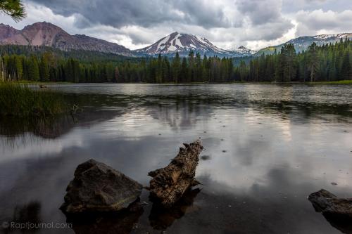 Mt. Lassen in the clouds at Lassen National Park Before the Dixie Fire.