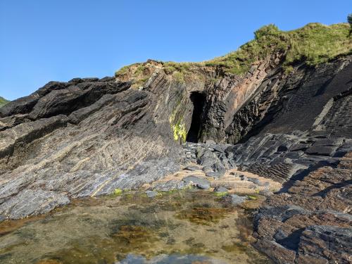 Seal's Cave in Cornwall, UK.