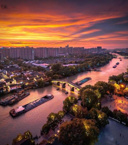 Sunset Lake in Hangzhou China