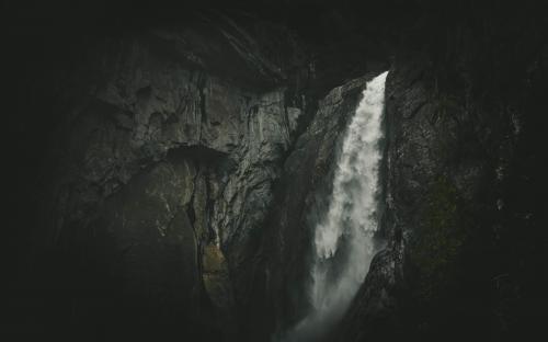 Lower Yosemite Falls, Yosemite NP, CA, USA,