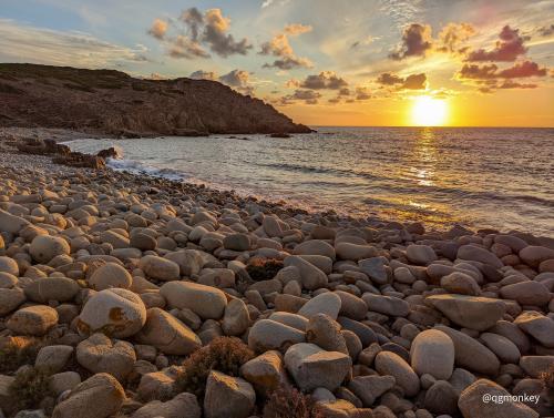 Dinosaur Egg Beach, Sardinia, Italy