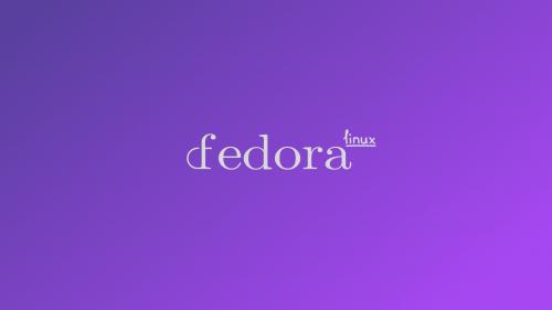 Fedora Linux gradient wallpaper