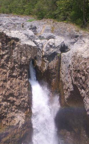 Rock waterfalls " Cascada de la Olla", Apulco Mexico