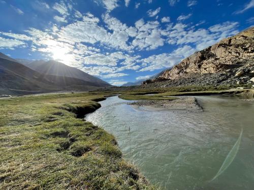 Small stream on the way to Pangong lake, Ladakh 🇮🇳