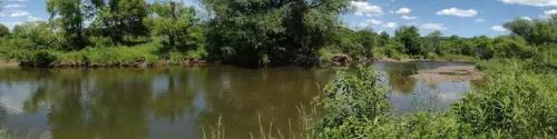 Panoramic view of the Genesee River at York's Corners, Town of Willing, NY