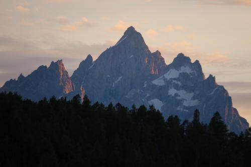 Grand Teton at golden hour