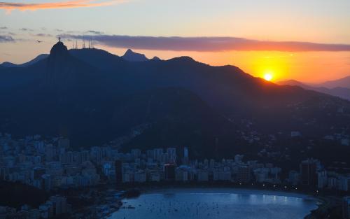 Sunset in Rio de Janeiro