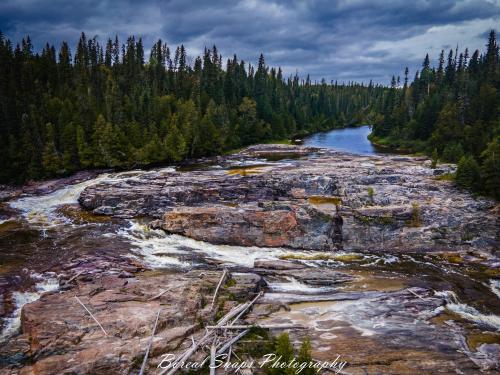 Manitou Falls, 30 km west of Manitouwadge, Ontario.