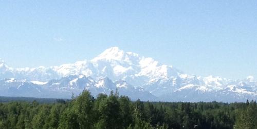 Rare clear Denali shot from about 70 miles away. 2448 x 3064. Taken by OC. No lens info available.