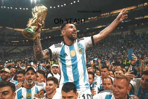 Lionel Messi celebrates the big day! OC