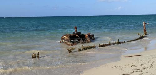 The old steam boat of Old Steam Boat Beach, Hanover, Jamaica – 2023-02-19