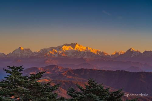 Kanchenjunga at sunrise, as seen from Sandakphu, on the border of India’s West Bengal state with Nepal’s Ilam district