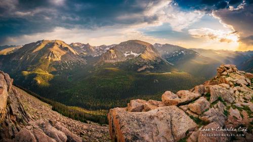 A Stormy Summer Evening in the Rocky Mountain National Park