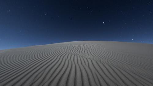 Blue Sky Desert Night